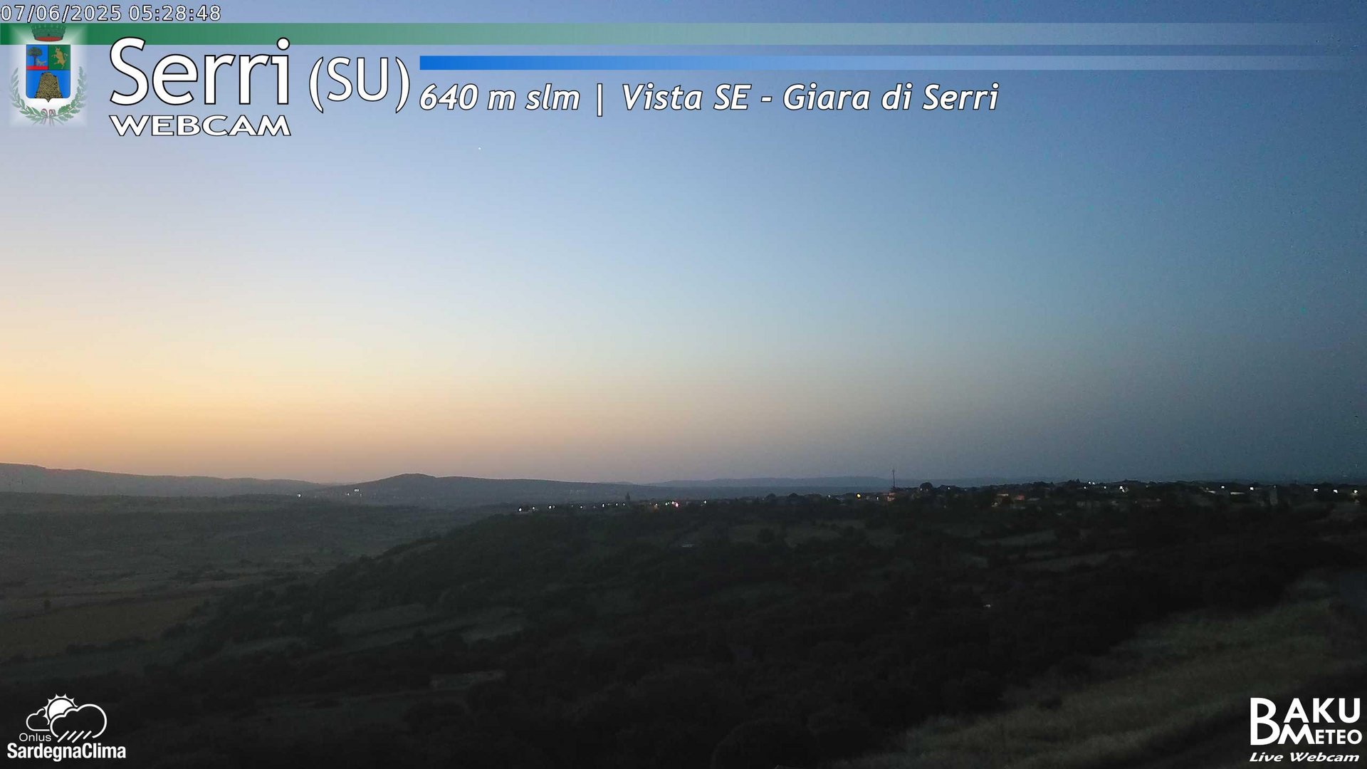 time-lapse frame, Serri webcam