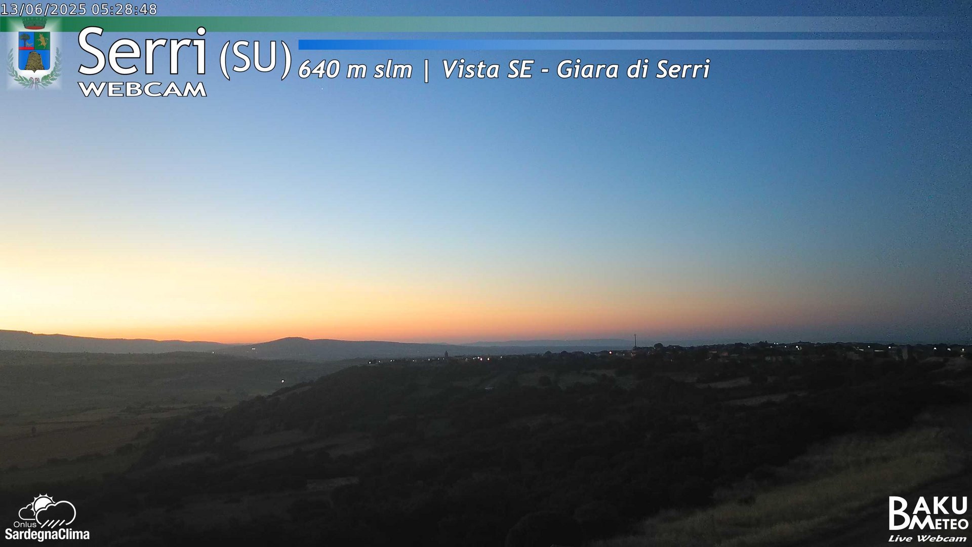time-lapse frame, Serri webcam