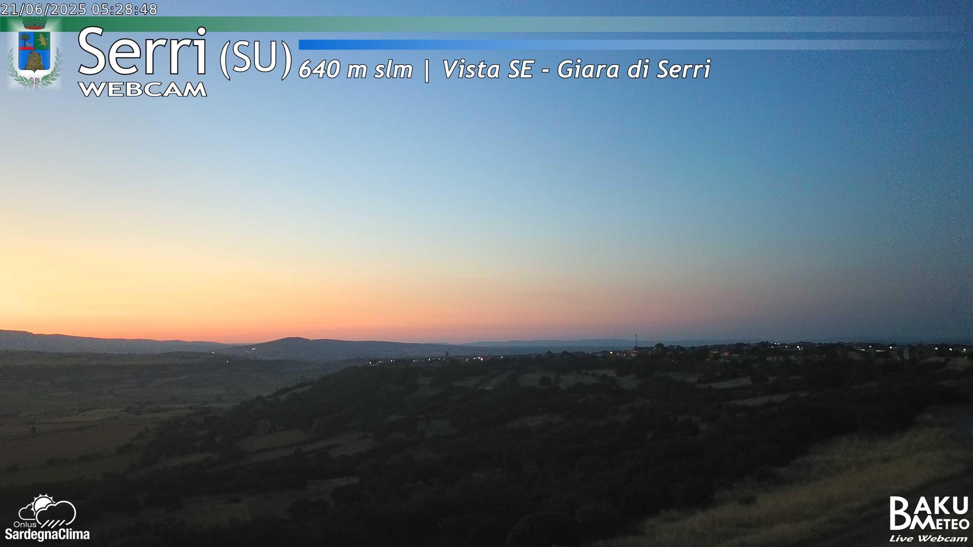 time-lapse frame, Serri webcam