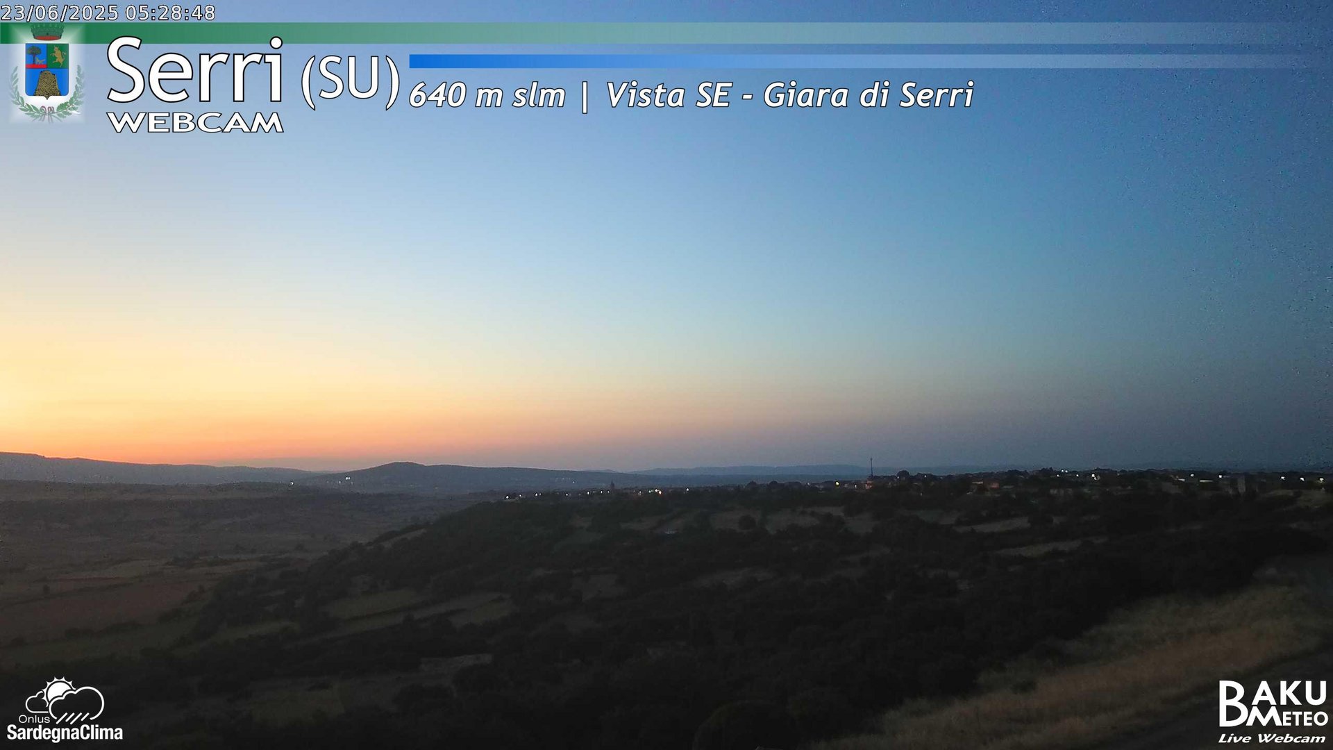 time-lapse frame, Serri webcam