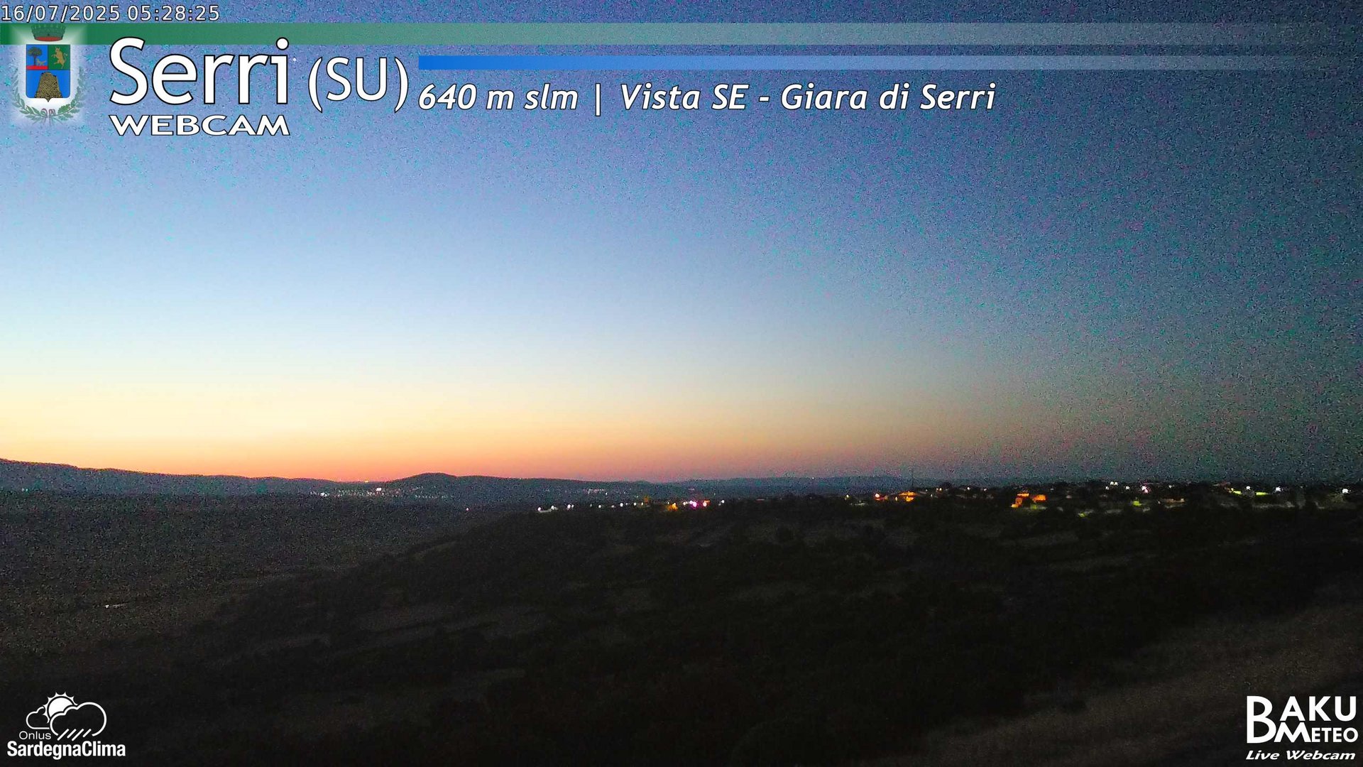 time-lapse frame, Serri webcam