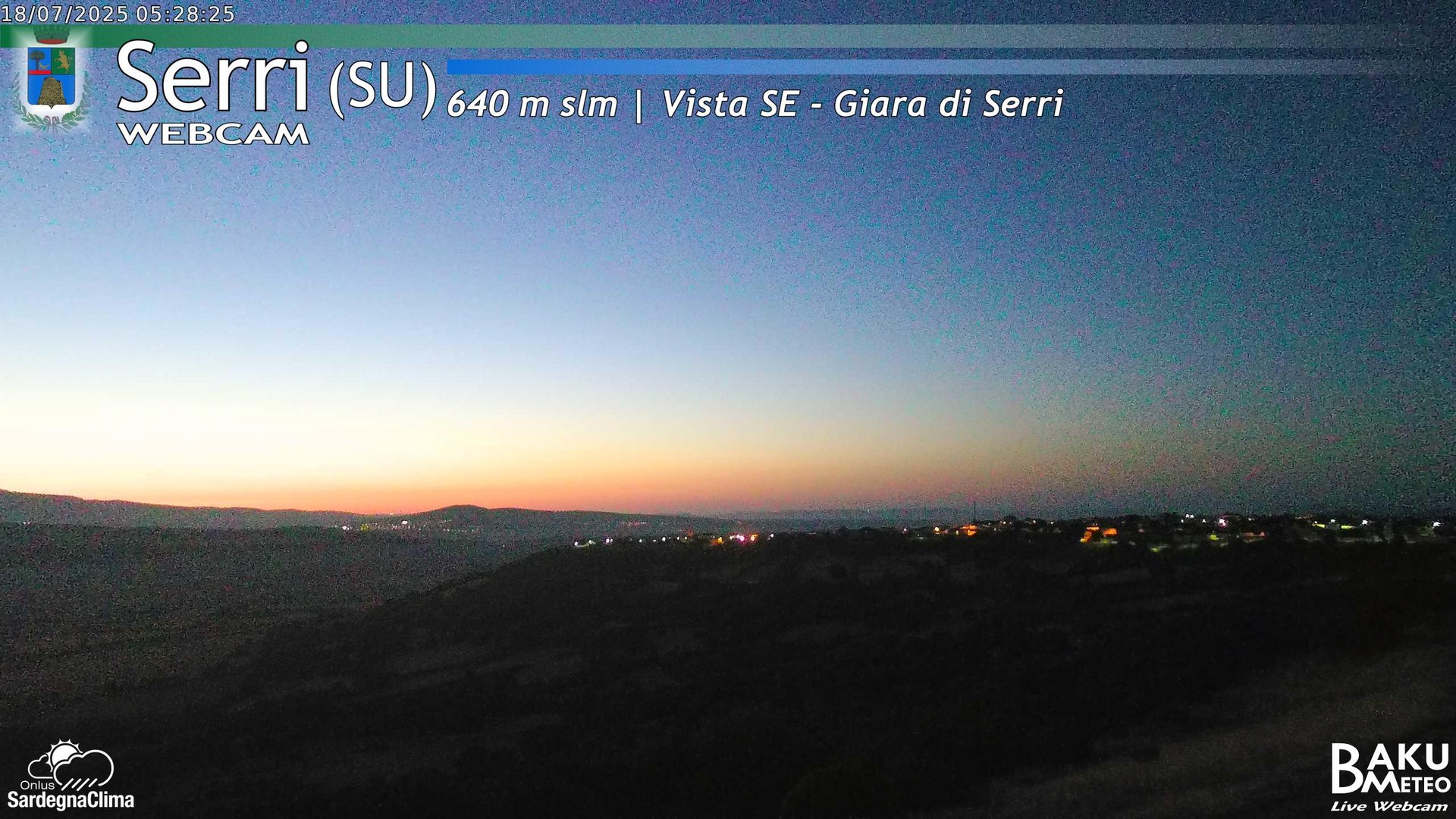 time-lapse frame, Serri webcam