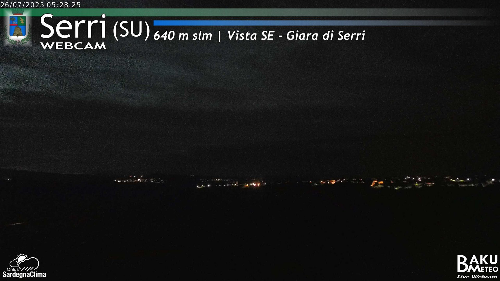 time-lapse frame, Serri webcam