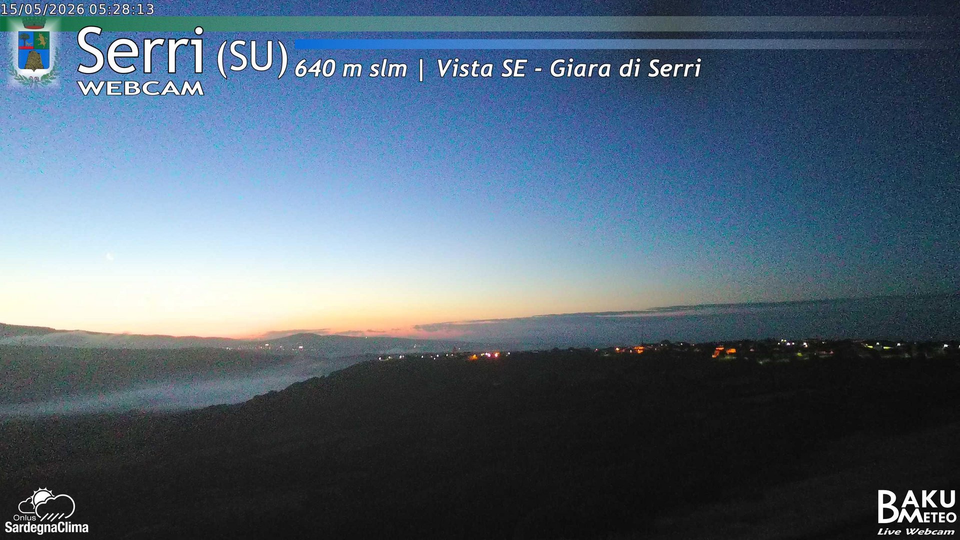 time-lapse frame, Serri webcam