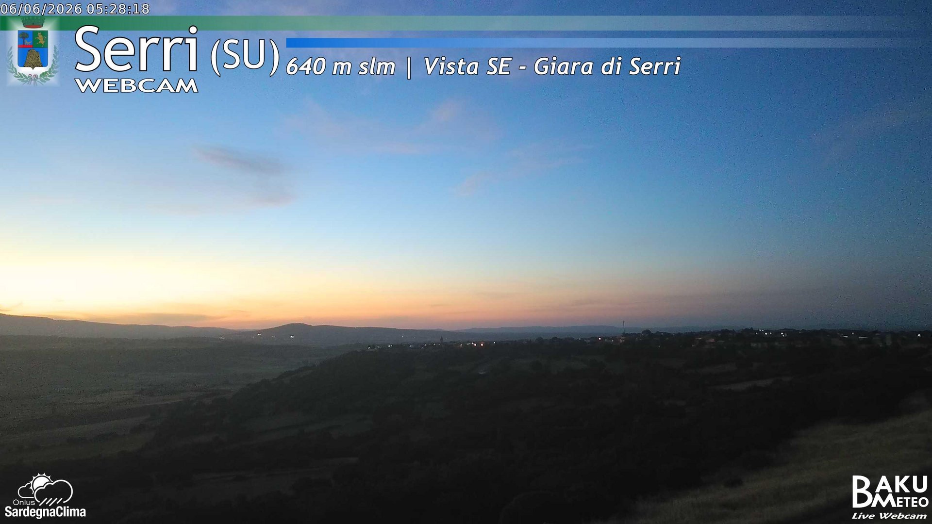 time-lapse frame, Serri webcam