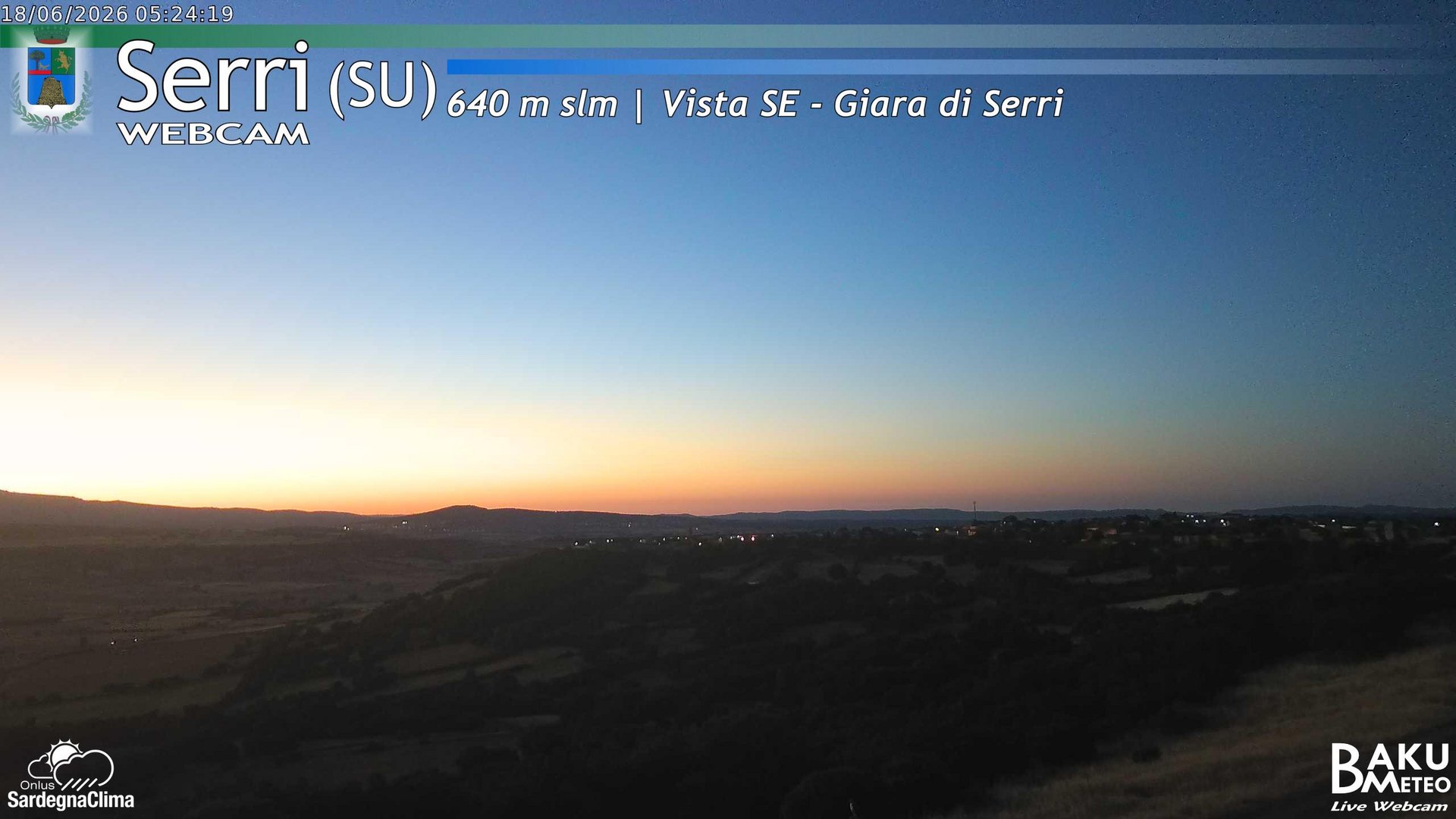 time-lapse frame, Serri webcam