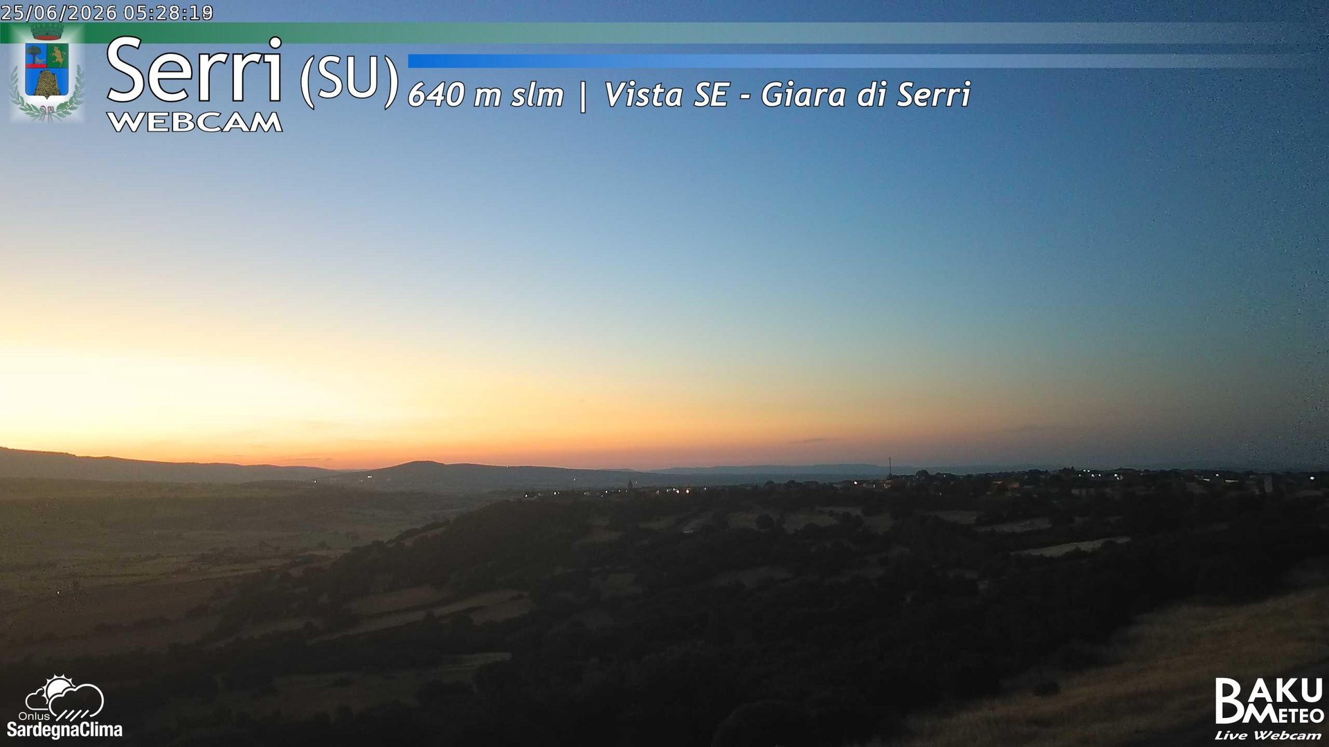 time-lapse frame, Serri webcam