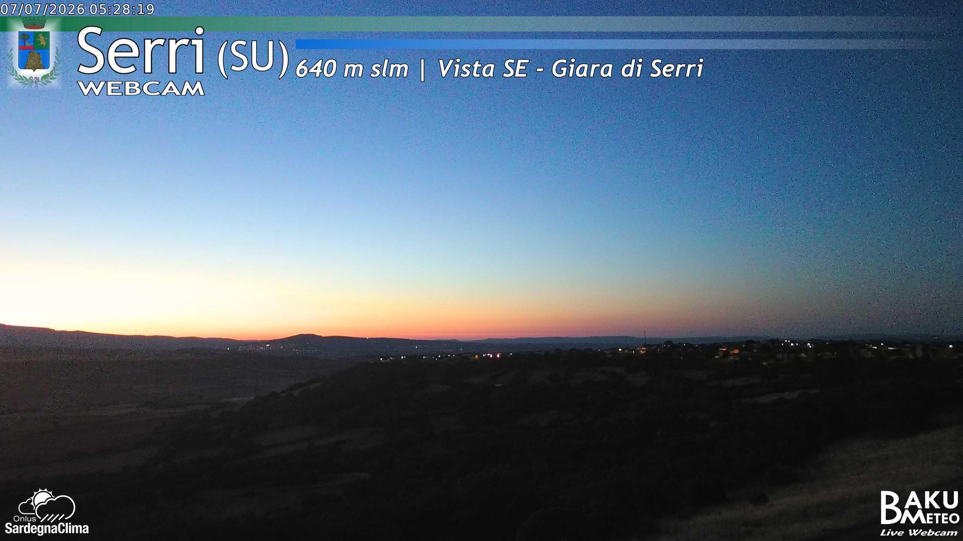 time-lapse frame, Serri webcam