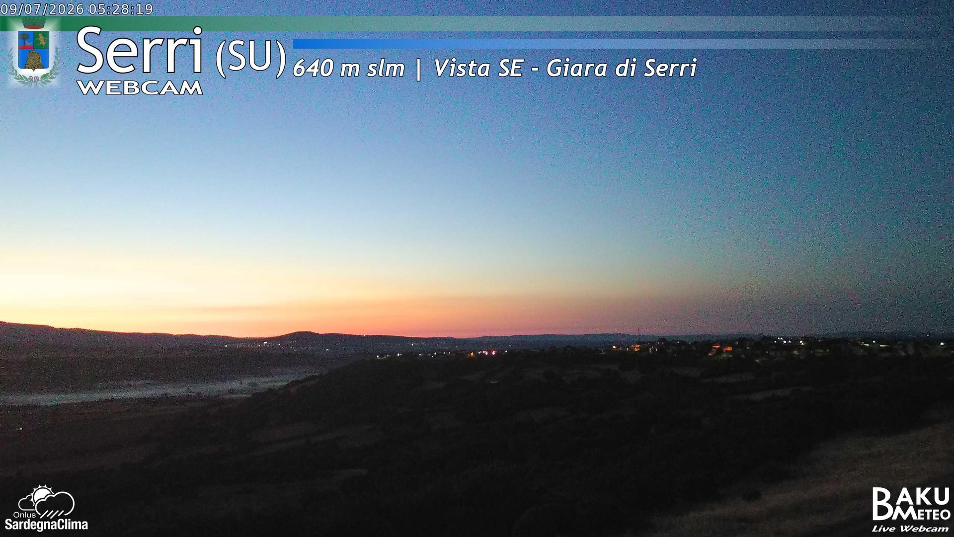 time-lapse frame, Serri webcam