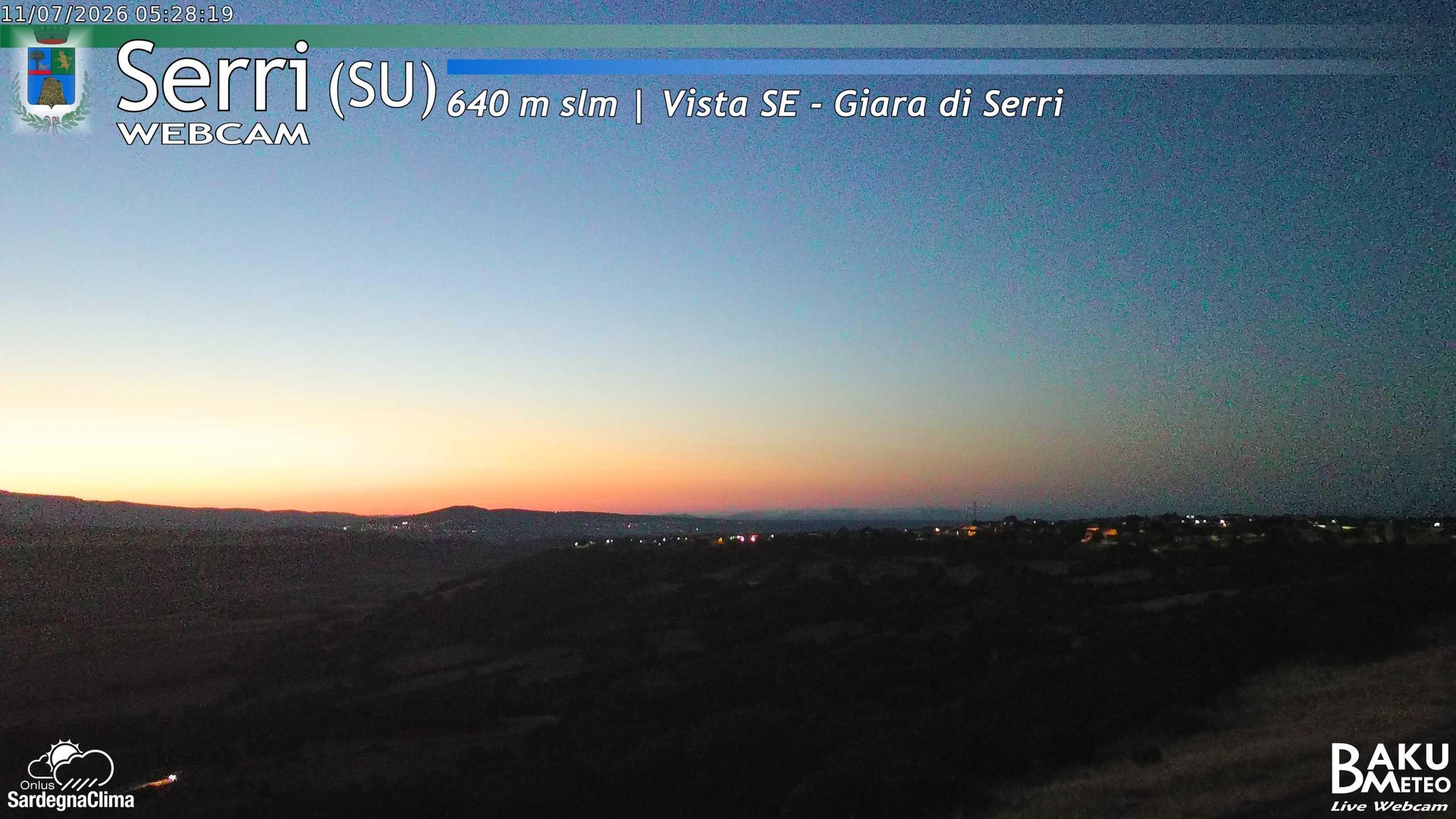 time-lapse frame, Serri webcam