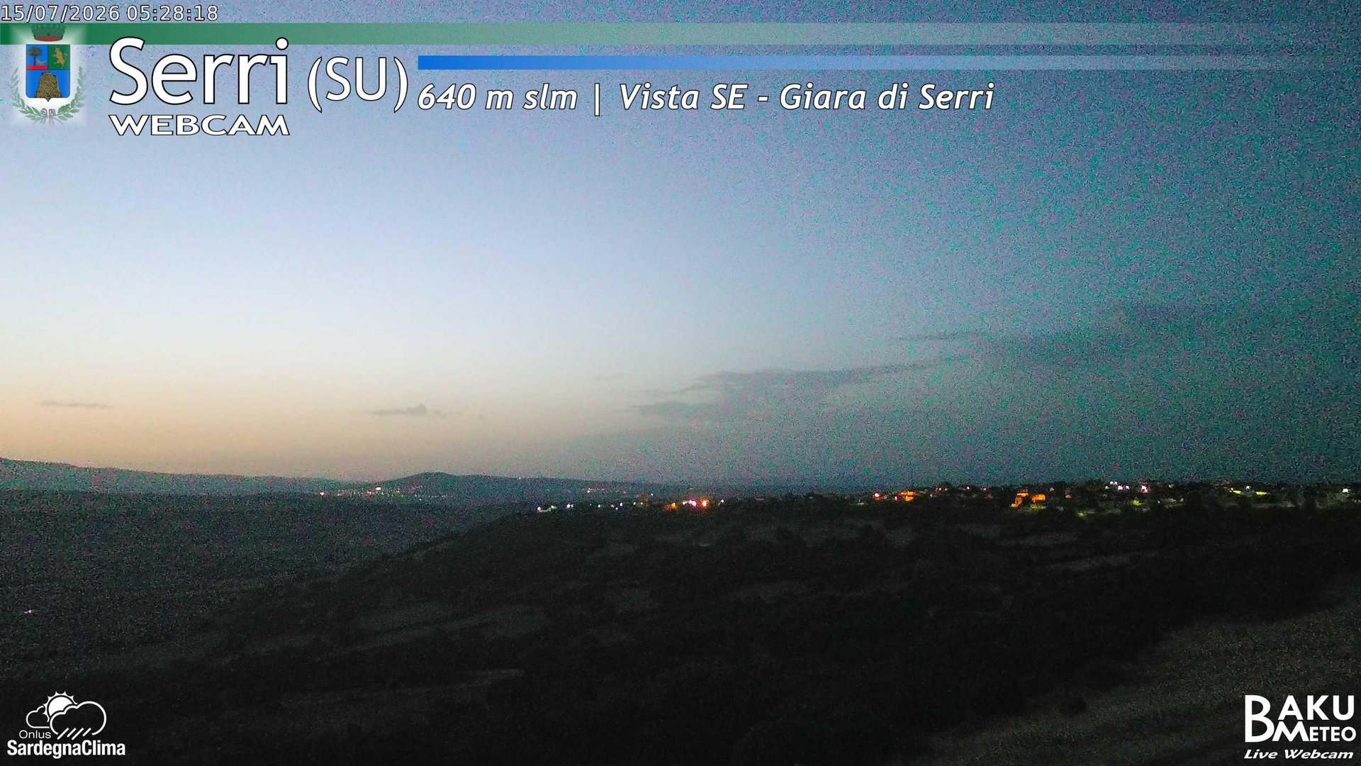 time-lapse frame, Serri webcam