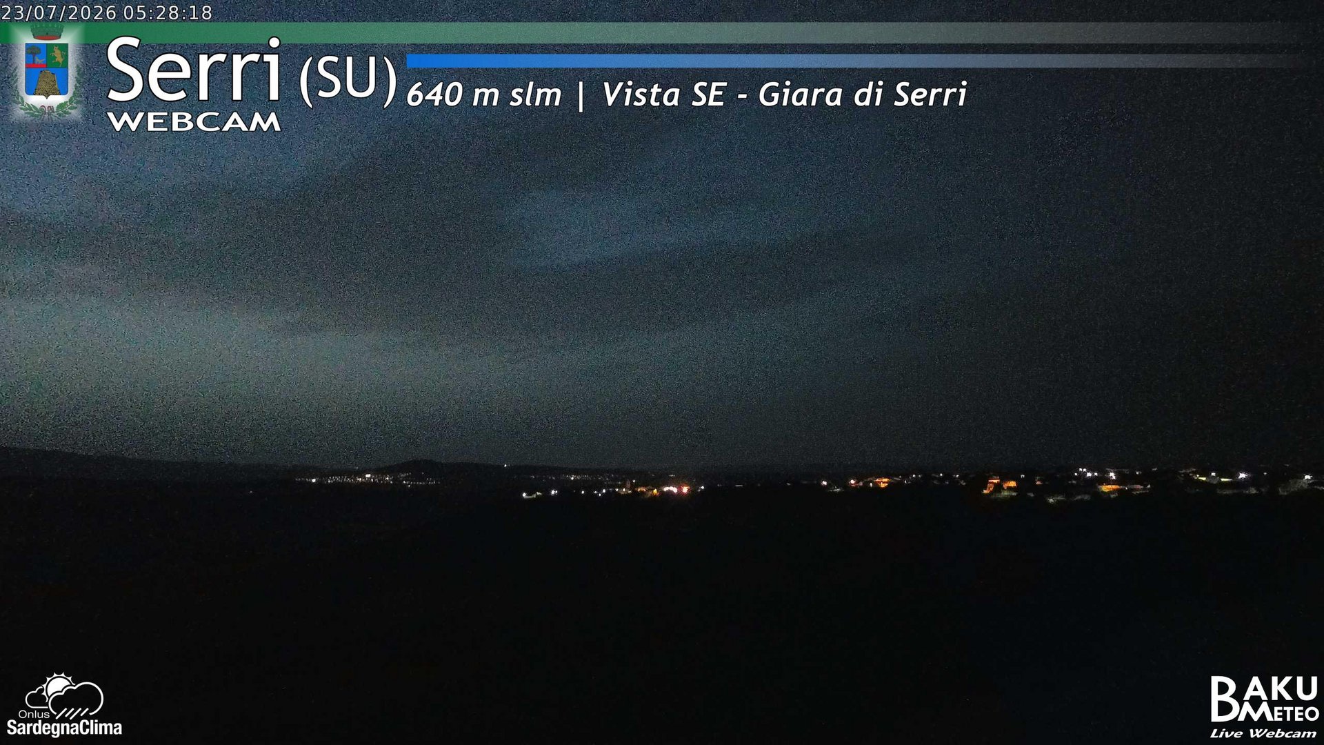 time-lapse frame, Serri webcam