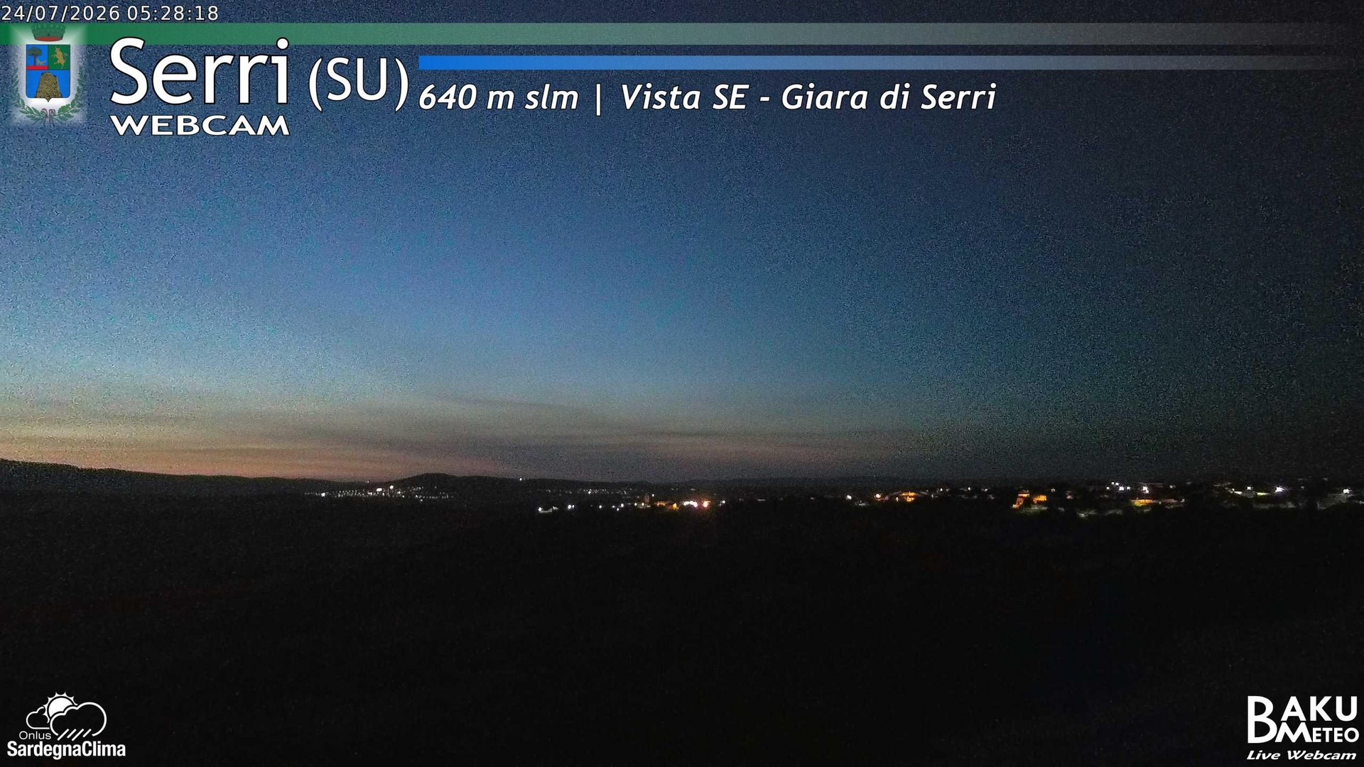 time-lapse frame, Serri webcam