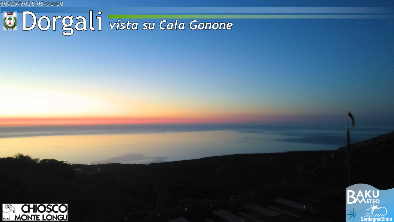 time-lapse frame, Monte Longu webcam