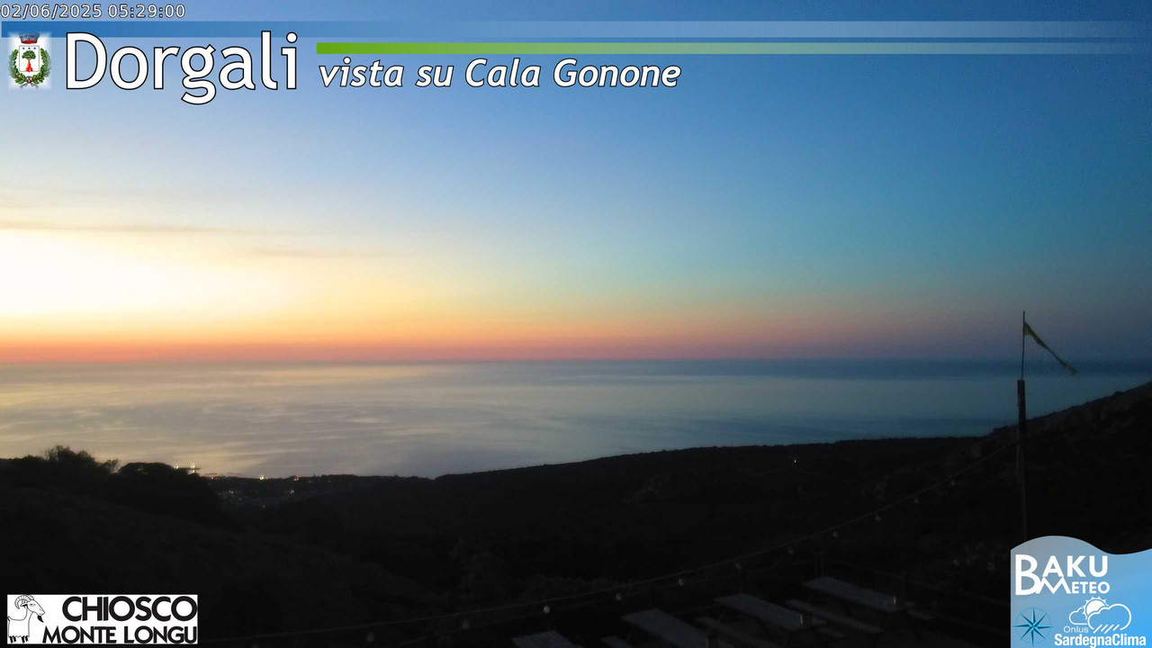 time-lapse frame, Monte Longu webcam