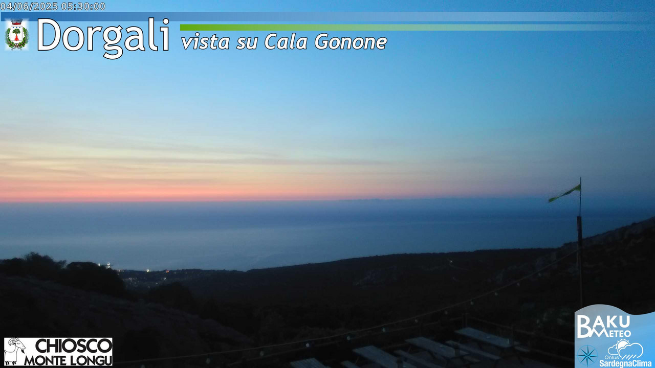 time-lapse frame, Monte Longu webcam