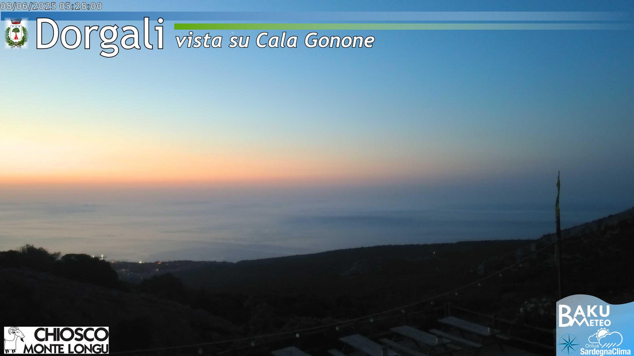 time-lapse frame, Monte Longu webcam
