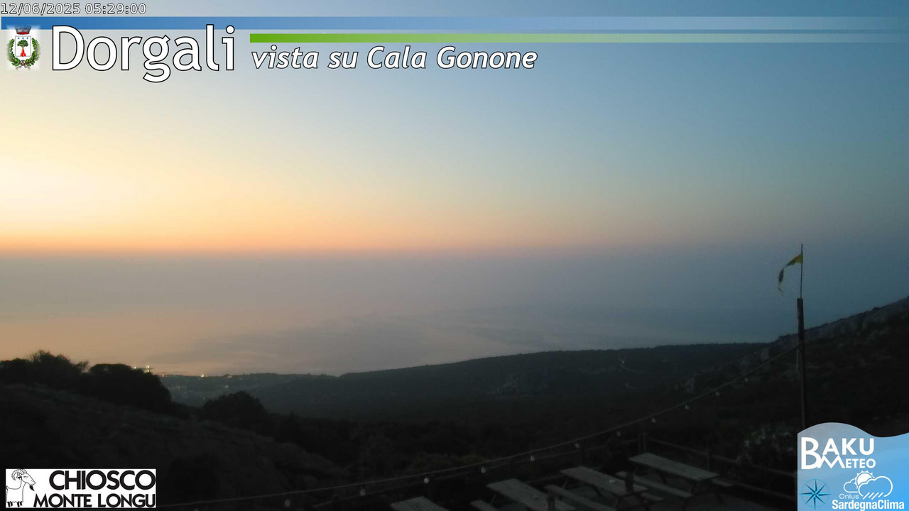 time-lapse frame, Monte Longu webcam