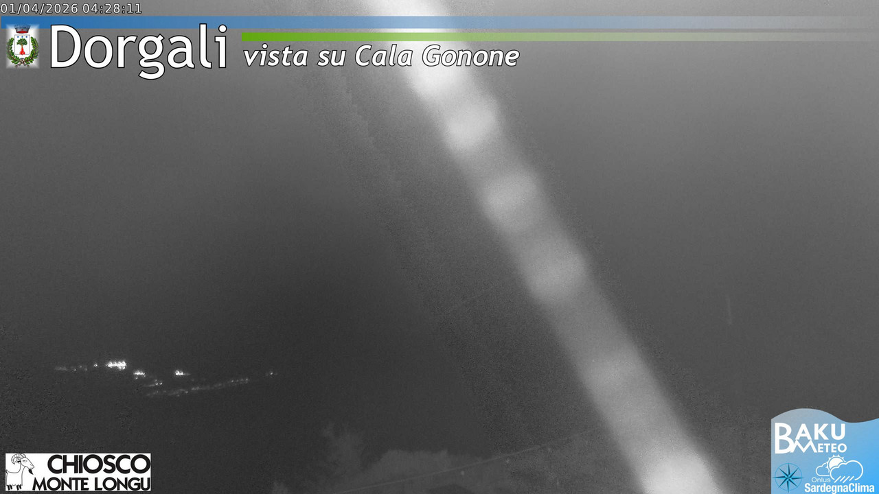 time-lapse frame, Monte Longu webcam