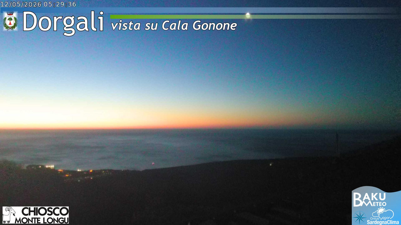 time-lapse frame, Monte Longu webcam