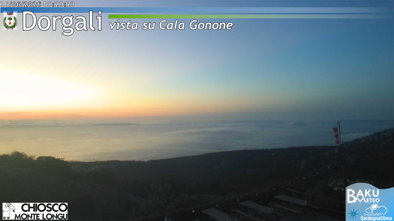 time-lapse frame, Monte Longu webcam