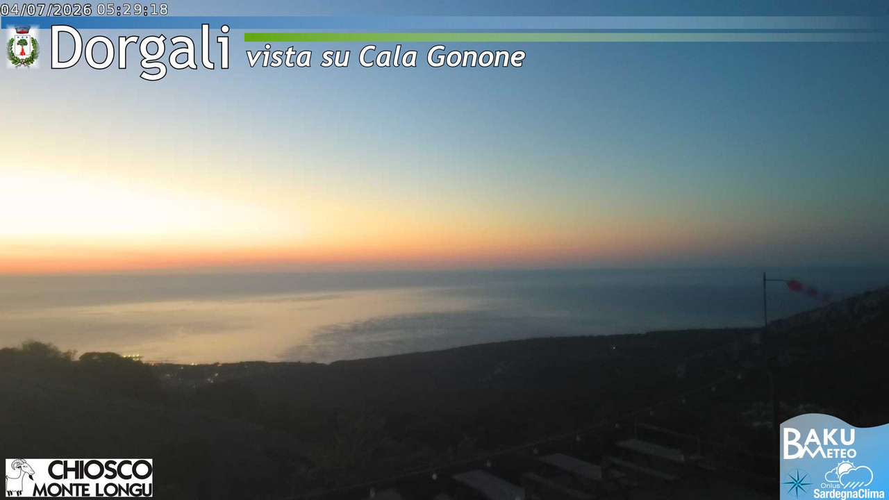 time-lapse frame, Monte Longu webcam