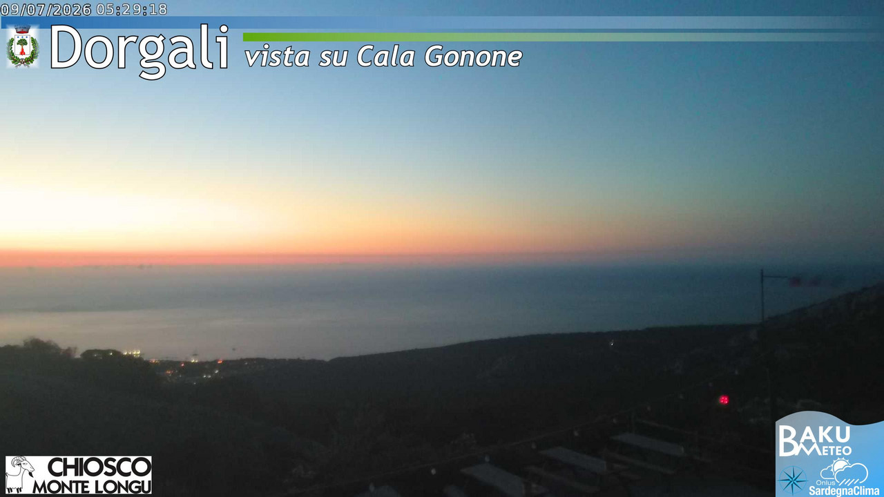 time-lapse frame, Monte Longu webcam
