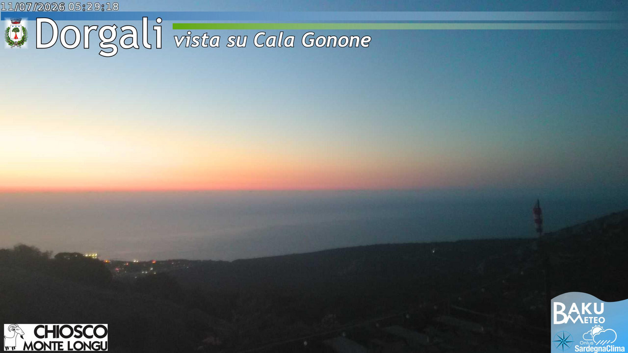 time-lapse frame, Monte Longu webcam