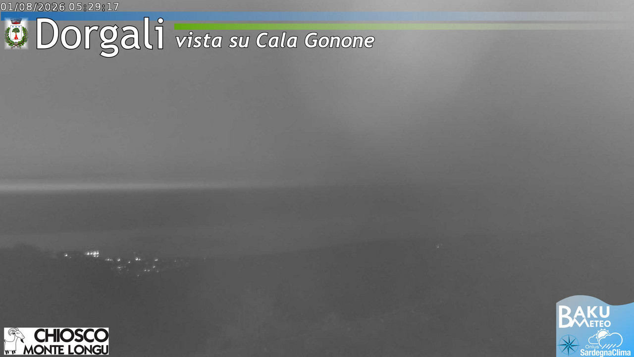 time-lapse frame, Monte Longu webcam