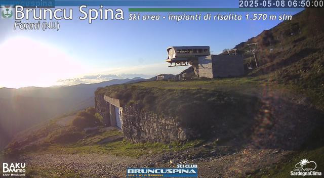 time-lapse frame, Bruncu Spina webcam
