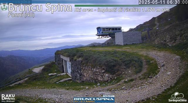 time-lapse frame, Bruncu Spina webcam