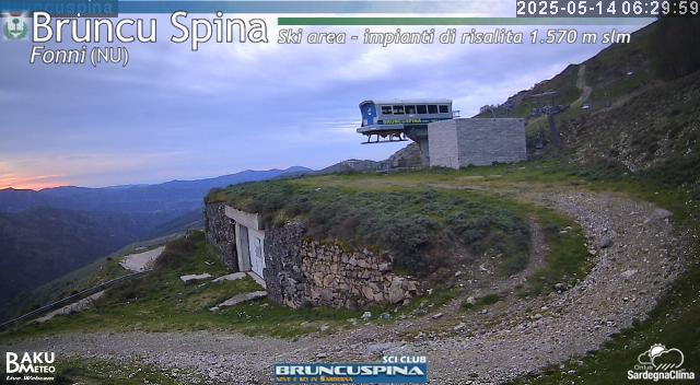 time-lapse frame, Bruncu Spina webcam