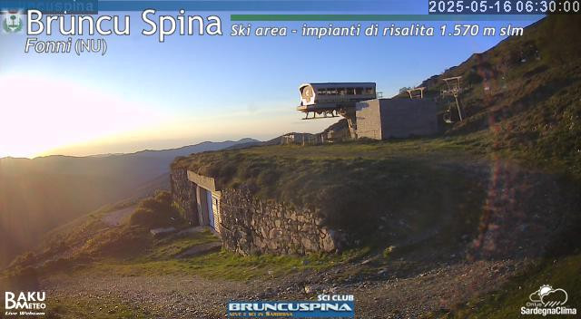time-lapse frame, Bruncu Spina webcam