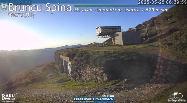 time-lapse frame, Bruncu Spina webcam