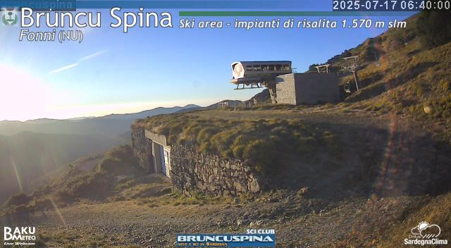 time-lapse frame, Bruncu Spina webcam