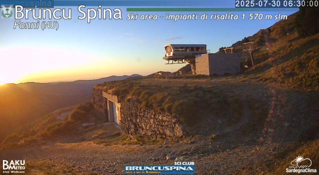 time-lapse frame, Bruncu Spina webcam