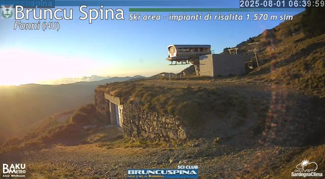 time-lapse frame, Bruncu Spina webcam