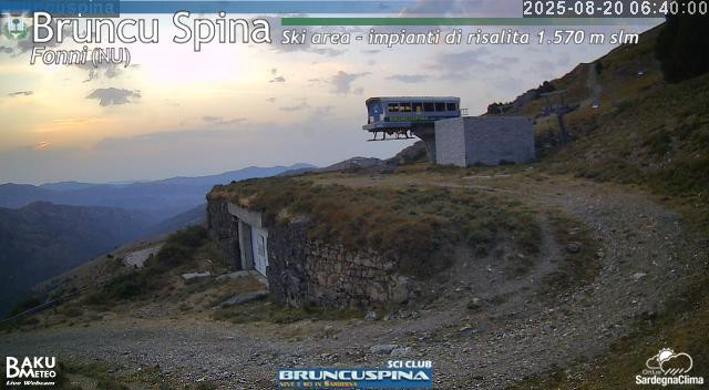 time-lapse frame, Bruncu Spina webcam