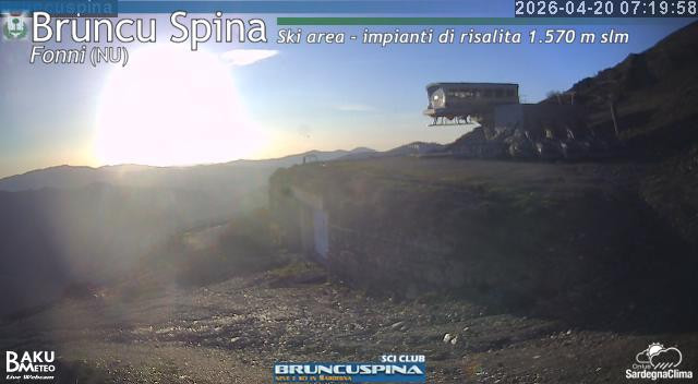 time-lapse frame, Bruncu Spina webcam