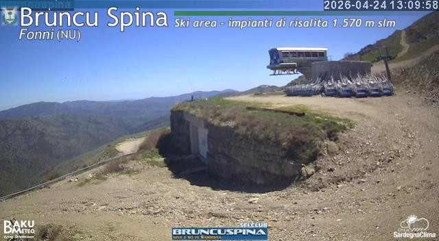 time-lapse frame, Bruncu Spina webcam