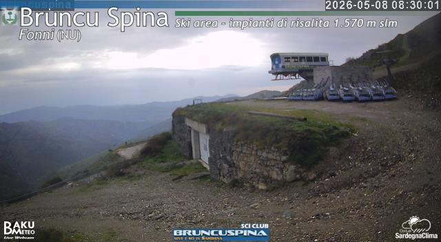 time-lapse frame, Bruncu Spina webcam