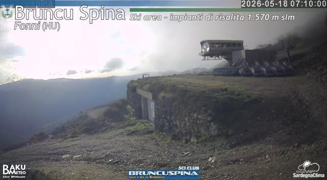 time-lapse frame, Bruncu Spina webcam