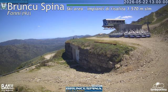 time-lapse frame, Bruncu Spina webcam
