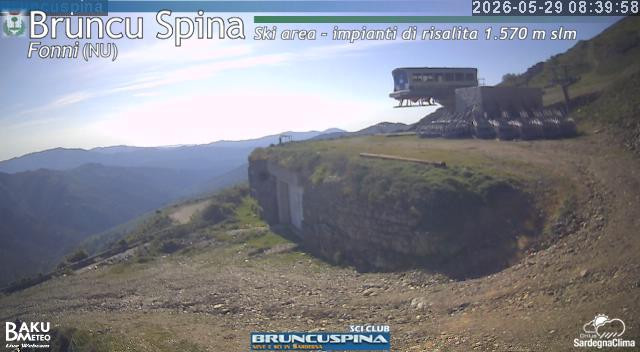 time-lapse frame, Bruncu Spina webcam