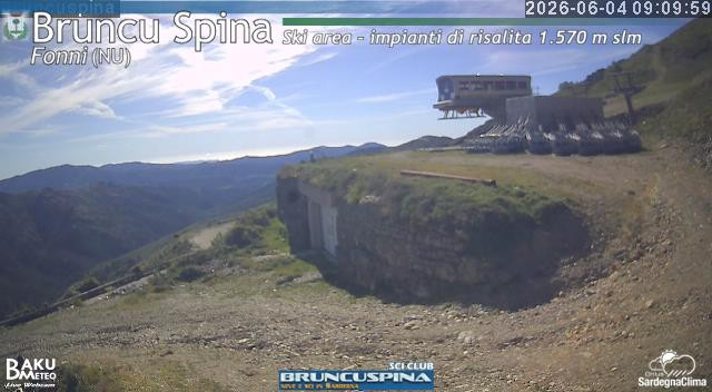 time-lapse frame, Bruncu Spina webcam