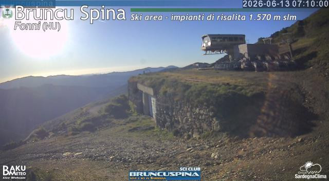 time-lapse frame, Bruncu Spina webcam