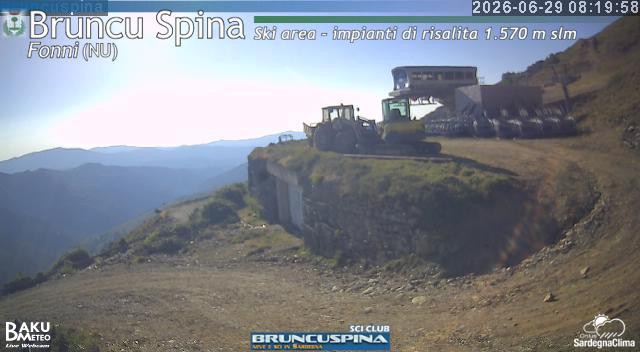 time-lapse frame, Bruncu Spina webcam