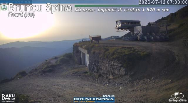 time-lapse frame, Bruncu Spina webcam