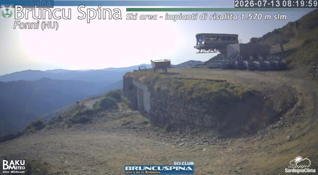 time-lapse frame, Bruncu Spina webcam