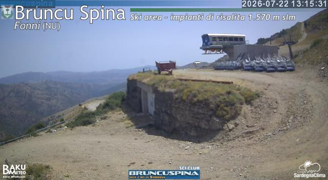 time-lapse frame, Bruncu Spina webcam